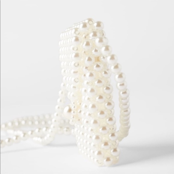 Zara pearl  beaded mini crossbody bag - Picture 7 of 13